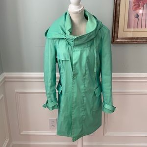 Samuel Dong Mint Green Trench Coat L